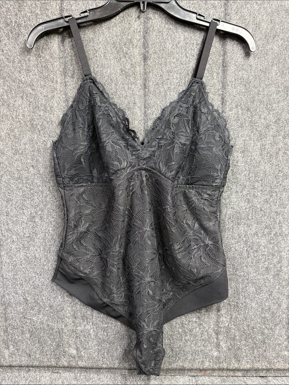YITTY Black Lace V-Neck Bodysuit